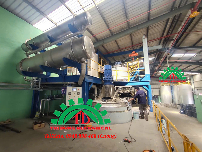 Bồn chứa hóa chất và bồn khuấy và sàn công nghệ