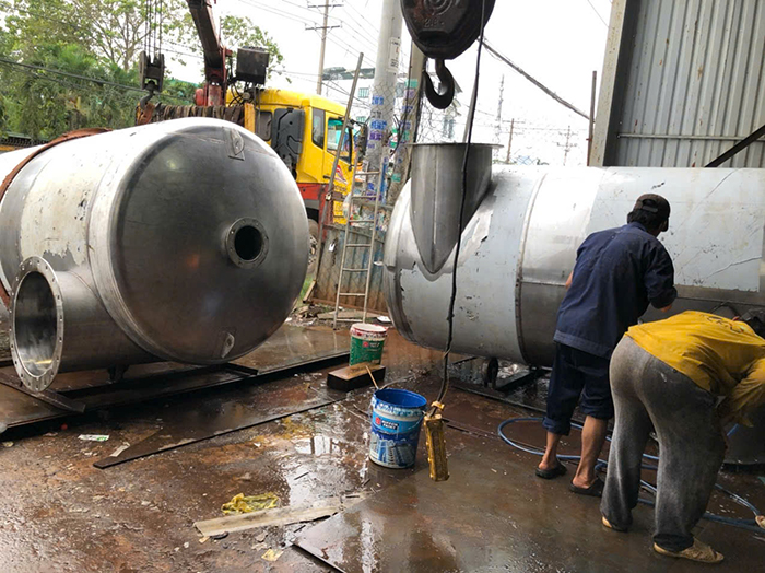 Thiết bị xử lý nước thi công tại công trình