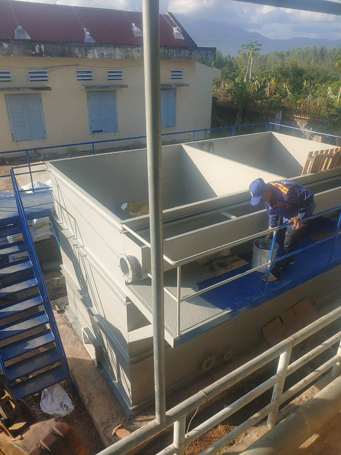 Thiết bị xử lý nước thi công tại công trình