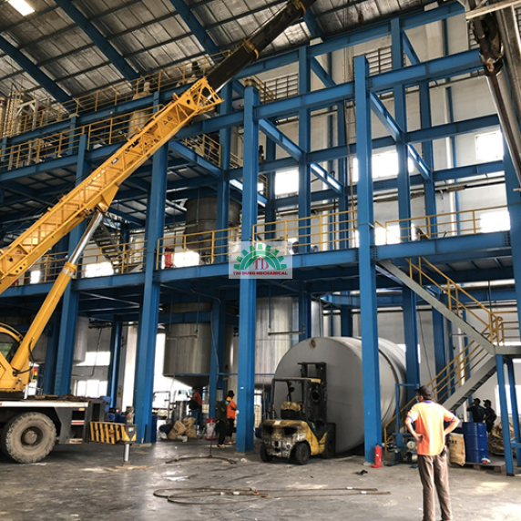 lắp đặt bồn khuấy keo sữa